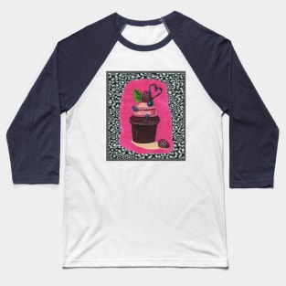 Muffin with Berries Baseball T-Shirt